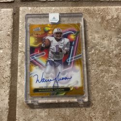 Warren Moon AUTO Topps Chrome 19/25 