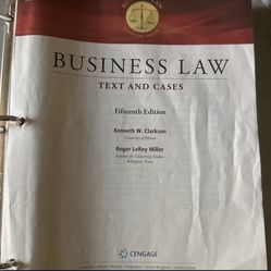 Business Law 15th edition 