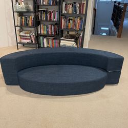 Oval Convertible Couch/Bed, 2 In 1 Folding Sofa Bed