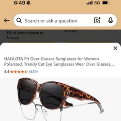 Fit Over regular glasses Sunglasses