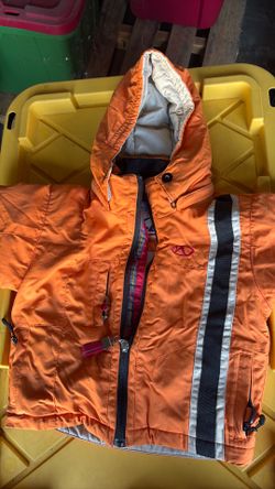Kids Size 2t Marker Orange Black Ski Snowboard Jacket