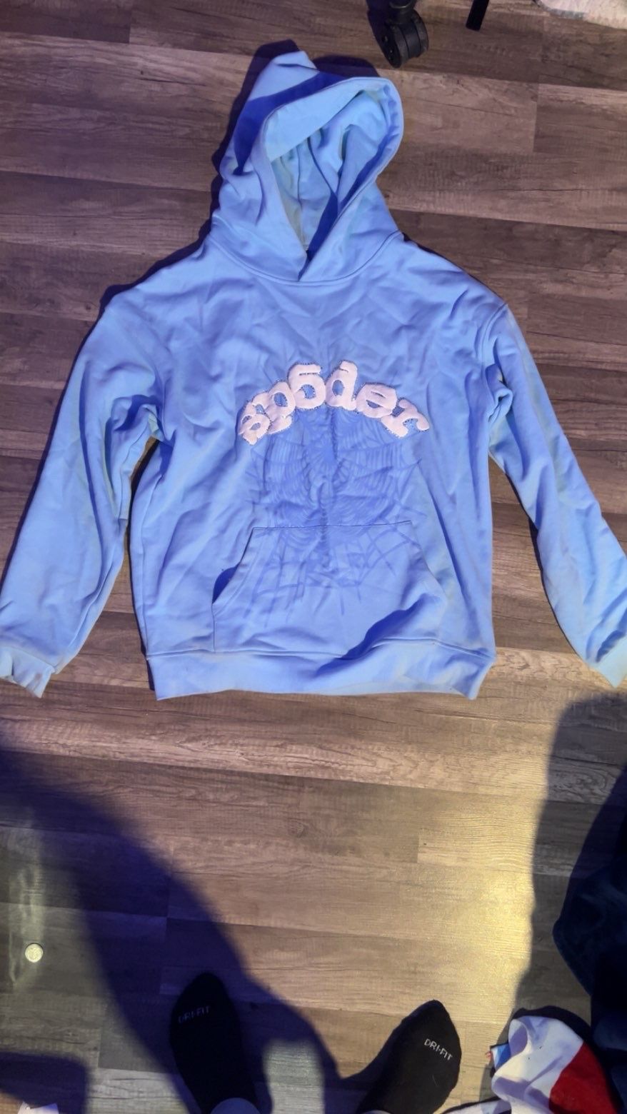 Blue spider hoodie