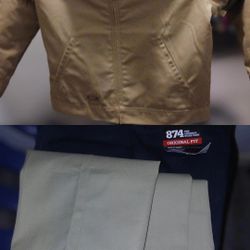 NEW Dickies 874 Pants + Eisenhower Jacket (USED) Bundle (36x32 / Large)