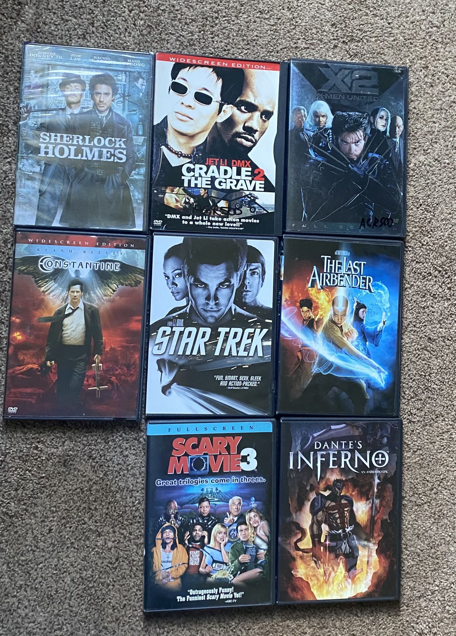 8 Different DVDs 