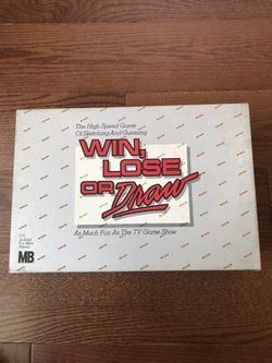 Milton Bradley, vintage 1987 win lose or draw board game