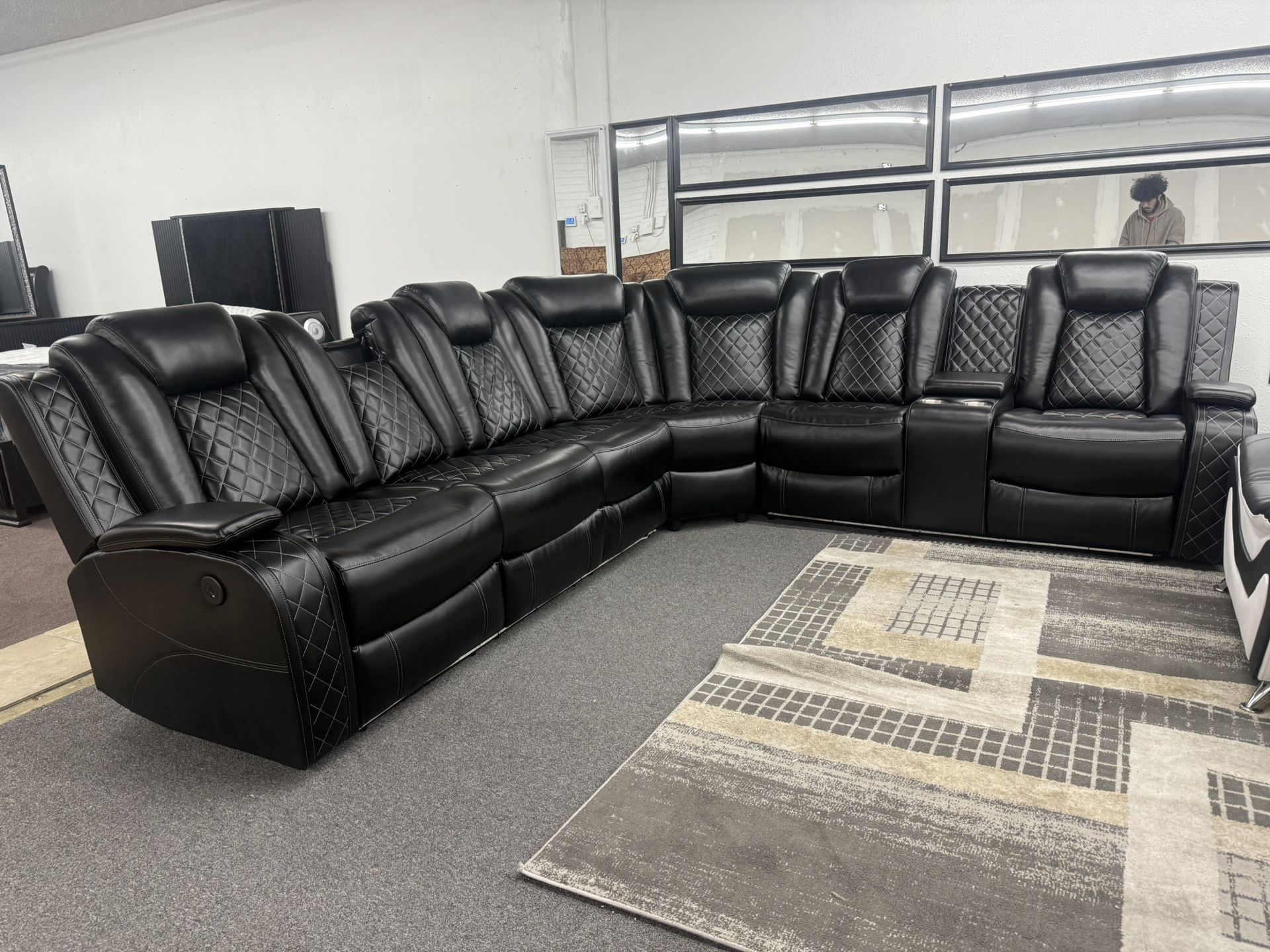 Black Sectional 