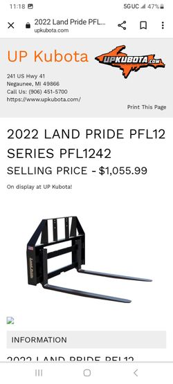 2022 Landpride Fork Attachment