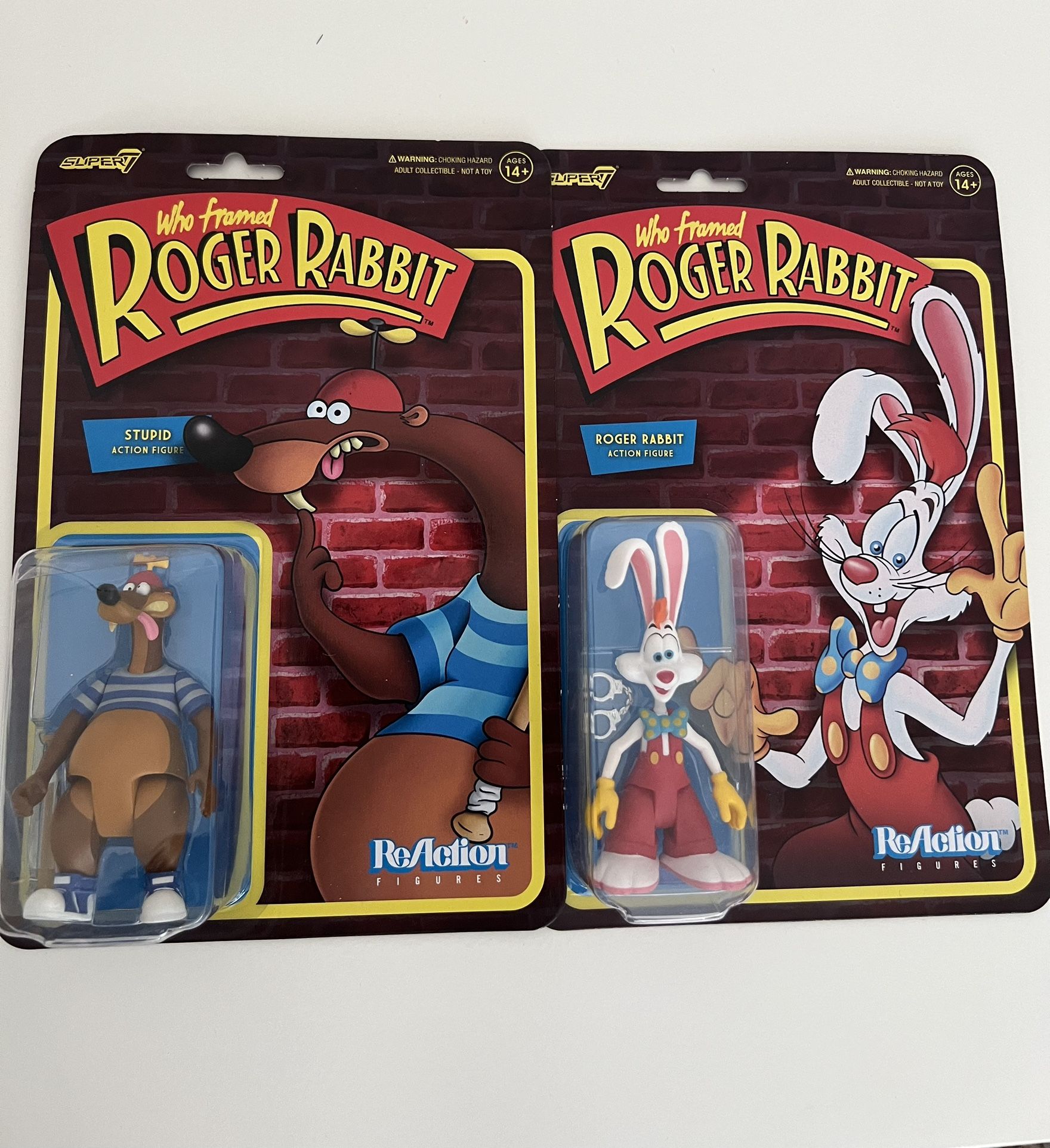 ReAction Figures Who Framed Roger Rabbit Wave 1 Set