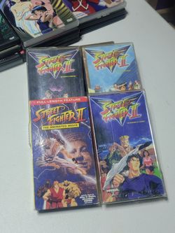 Street Fighter II VHS Lot of 4