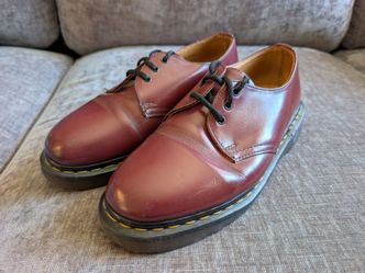 Vintage Doc Martens 1960s Original 1461 3-eye Leather Shoes Size 5