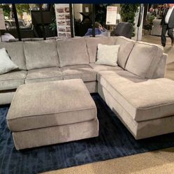 Alloy Grey 2 Piece Sectional Couch 👍 Living Room 👍 Best Quality👍 Special Price 📣