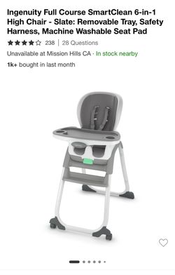 Ingenuity 6 in 1 High chair 2 available