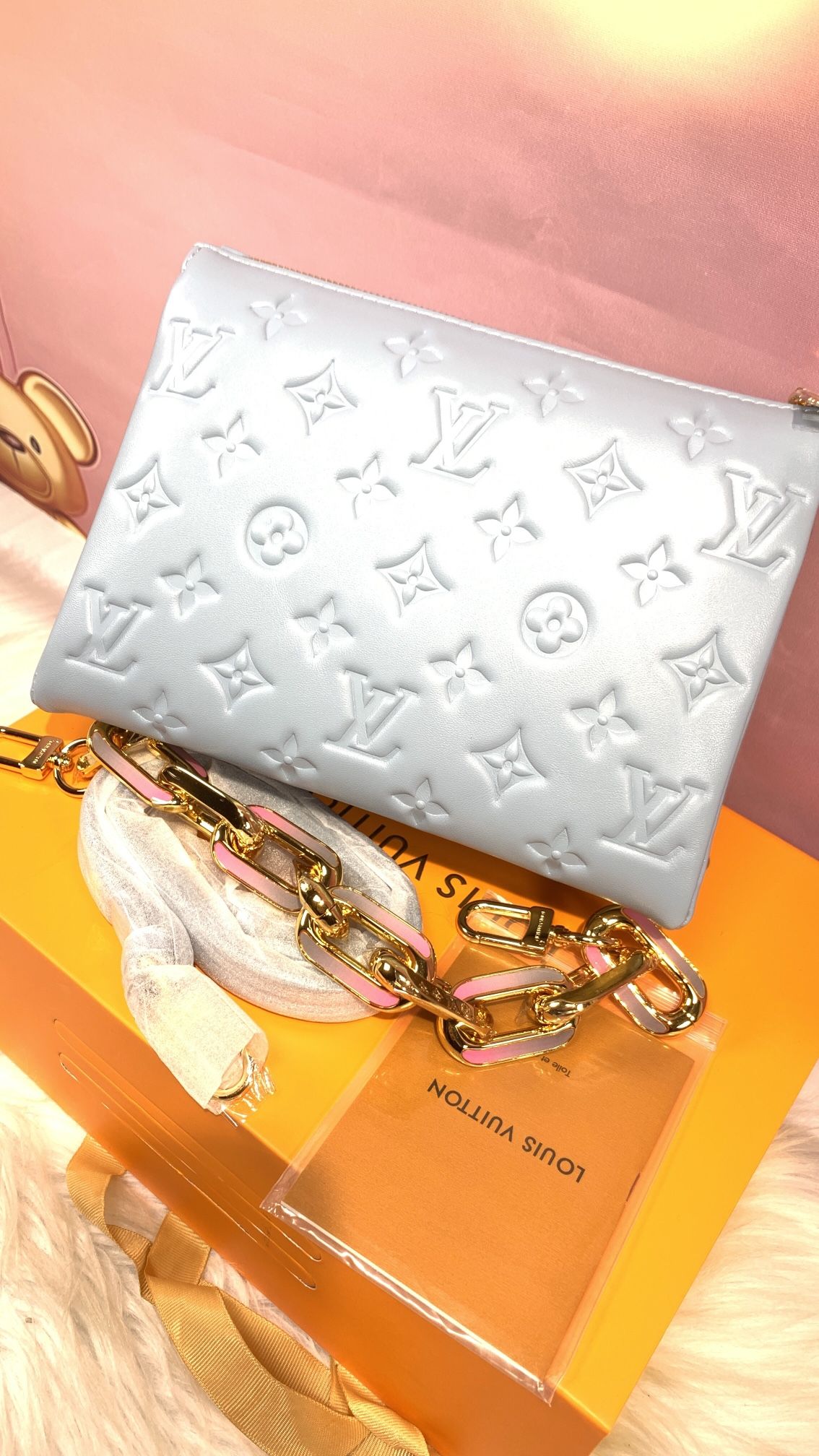 LVFashion bag, gray topquality