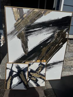 Large and 2 small wall hangings