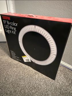 Sunpak 19” Bi-Color LED Ring Light Kit