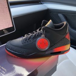 Nike Air Jordan 3 Retro J Balvin Rio Black - Size 13 Men