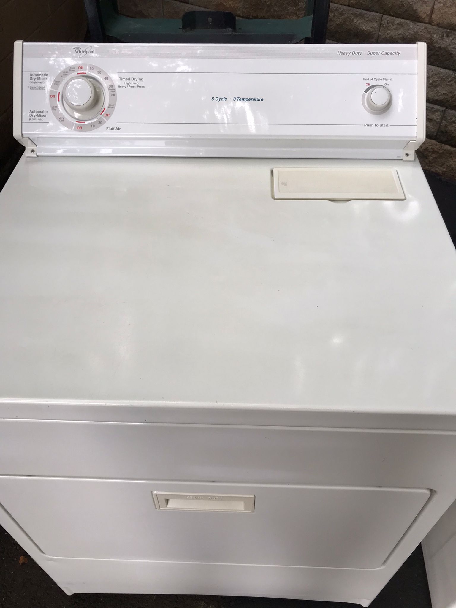 Dryer Whirlpool.