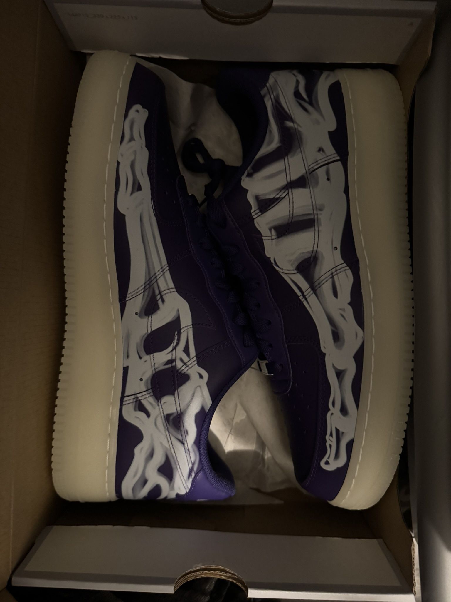Nike Af1 '07 Qs "Purple Skeleton Halloween (2021 Release)"