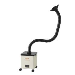 Extractor de humos de soldadura VEVOR, 100 W, con filtros de 3 etapas, 240 m³/h de potente succión, absorbe humos y filtro para soldadura, grabad