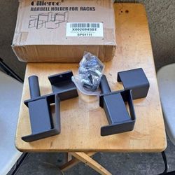 barbell holder for weight racks