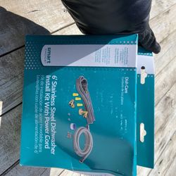 Stainless Steel Dishwasher Install Kit With Power Cord