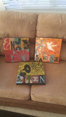 Enjoy, Listen, Imagine Wall art