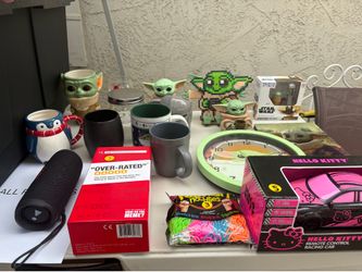 Anime funkos, Baby Grogu garage sale