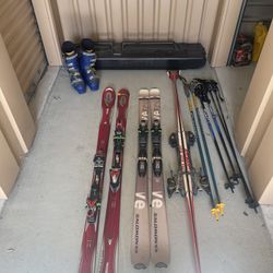 Ski sets with Salomon Size 8 Men’s Ski boots