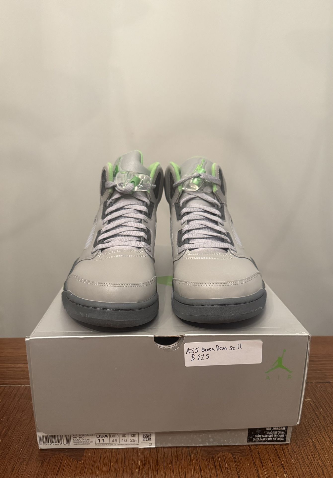 Deadstock Jordan Retro 5 Green Bean Sz 11 2002 Release