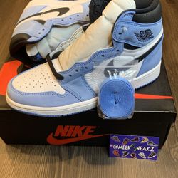 Air Jordan 1 Retro High OG- UNIVERSITY BLUE (UNC)