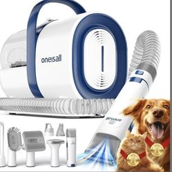 Dog Grooming Vacuum, Pet Grooming Vacuum with Clipper Nail Grinder