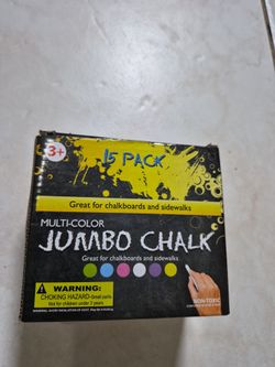 Multi-Color Jumbo Chalk 15 Pack