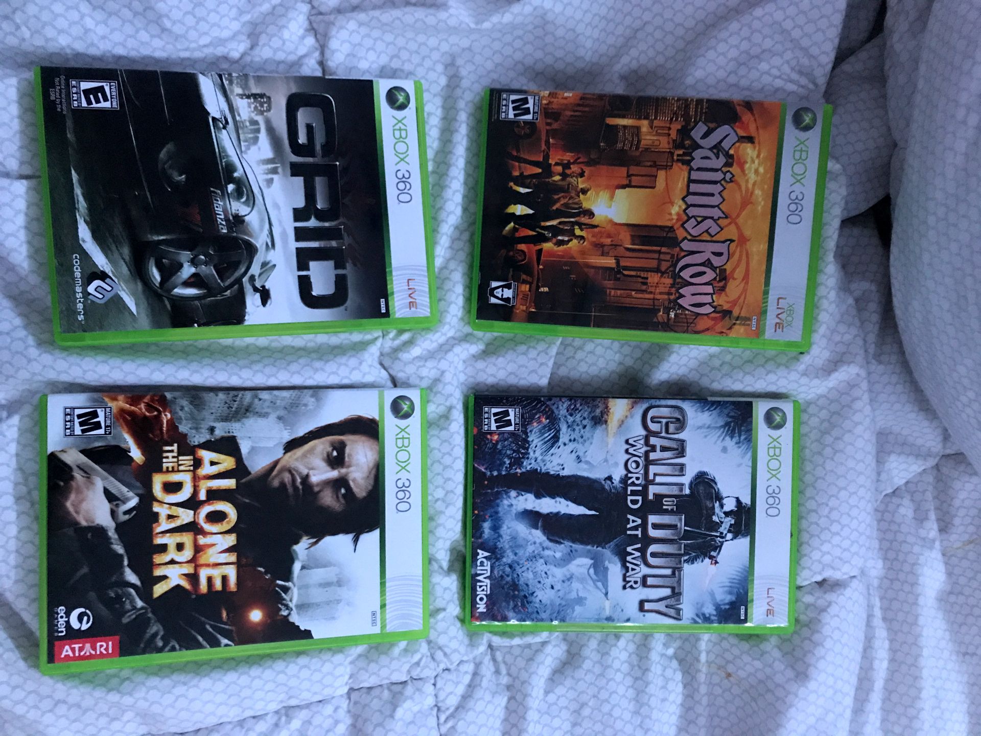 xbox 360 games , used