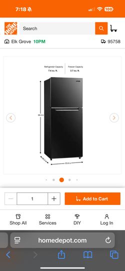 Magic Chef Top Freezer Refrigerator