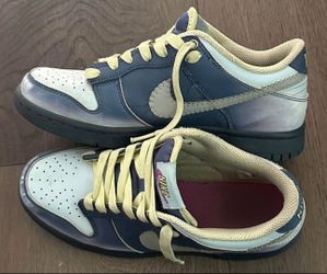 Nike Dunk Low GS 'Halloween' Frankenstein blue shoes KIDS 5.5Y