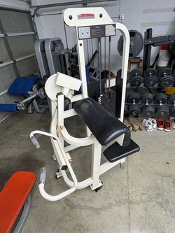 Life Fitness Strength Arm Curl Machine