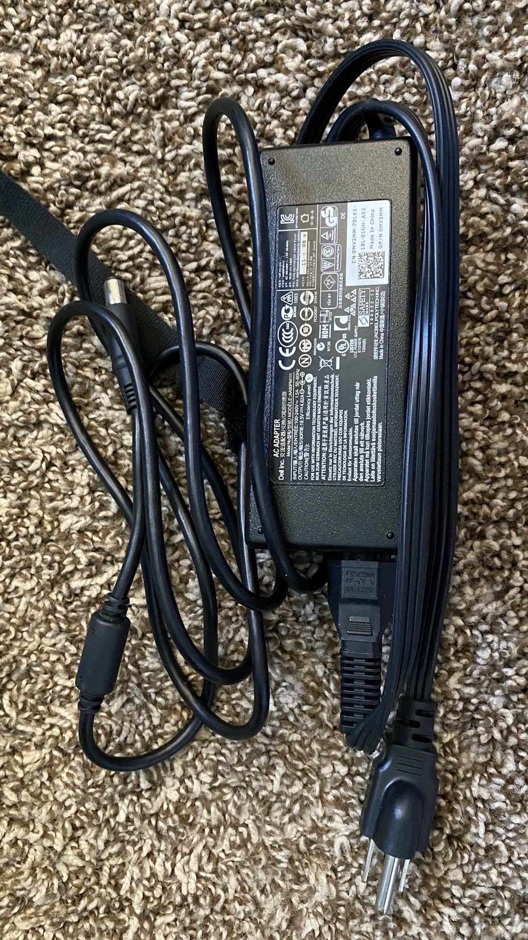 Dell laptop charging cable 19.5V 4.62A