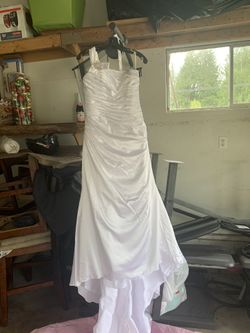 White Satin Dress