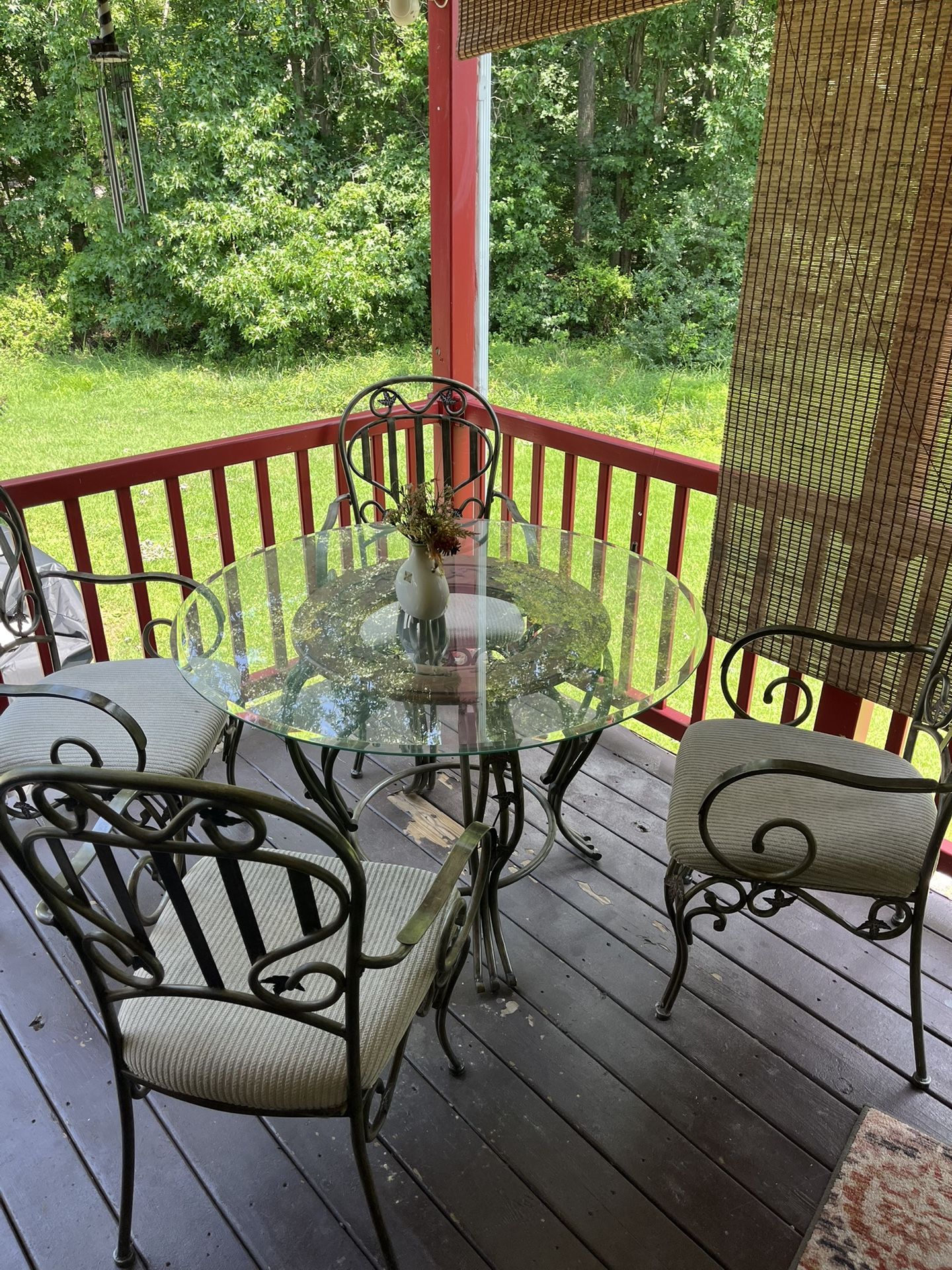 Rustic dining table.