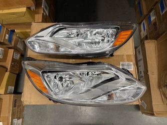 2016 To 2018 Ford Focus OEM Style Chrome Headlights