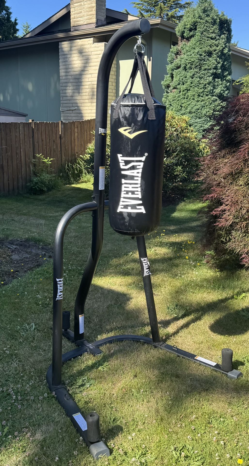 Everlast Punching Bag and Frame
