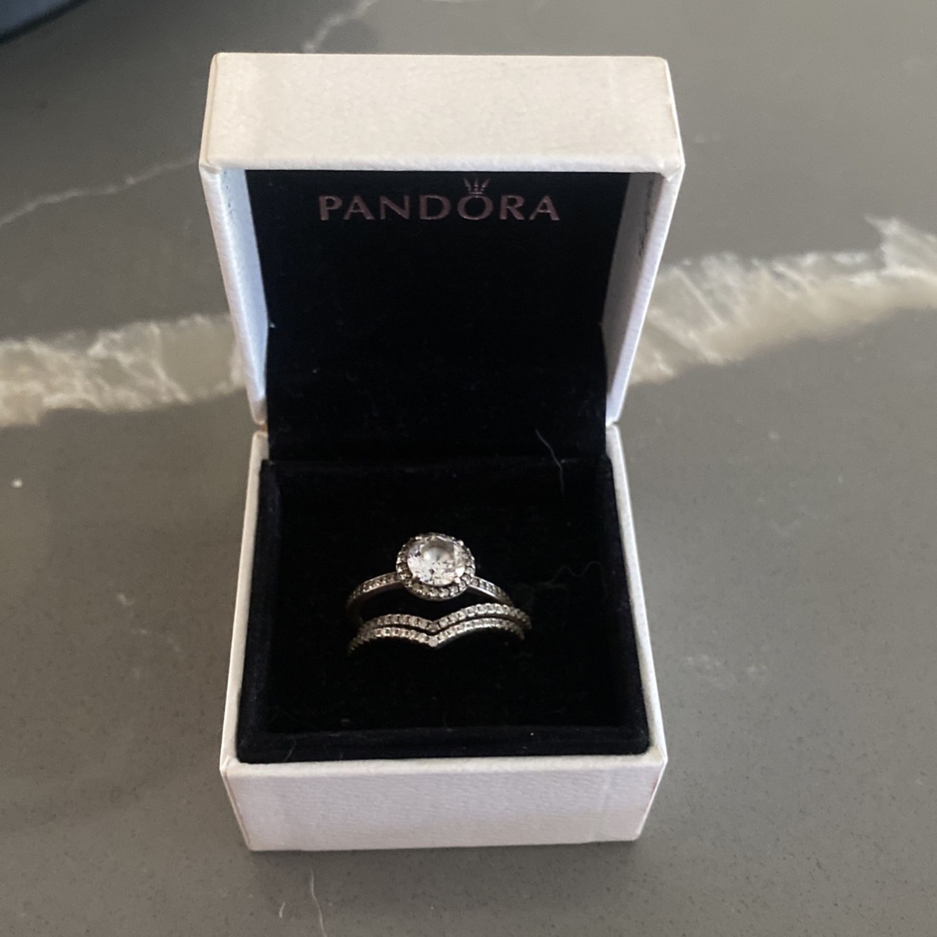 3 Piece Pandora Ring Set Size 7.5