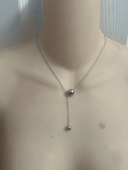 Real Sterling Silver Spheres Necklace