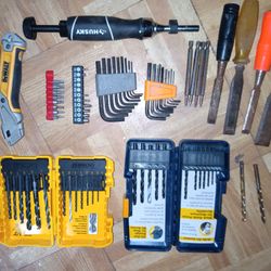 Dewalt Tools.   Drill Bits.  Hex Keys