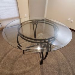 Glass Top coffee table 35 Inch Diameter 