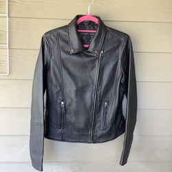 Bod & Christensen Moto Leather Jacket Sz L