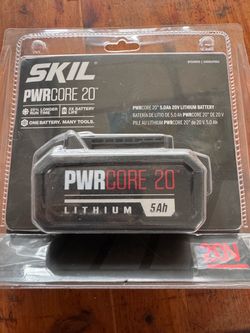 Skil PWRCORE 20” 20v 5.0ah battery Factory sealed New