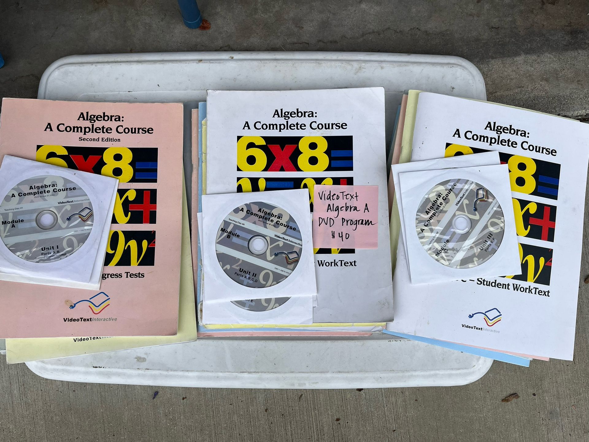 Video Text Algebra A DVD Homeschool Course