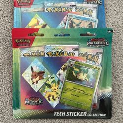 Pokémon Prismatic Evolutions Tech Sticker Collection