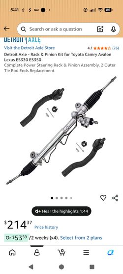 Toyota Rack n Pinion